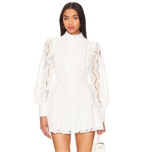 White Bardot dress, never worn